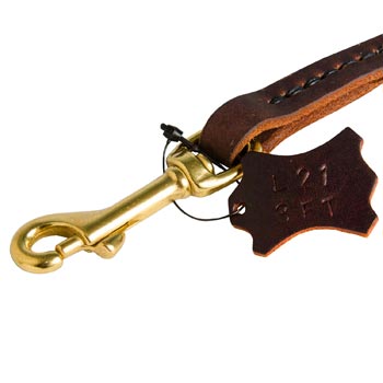 Rustproof Snap Hook for leather Newfoundland Leash