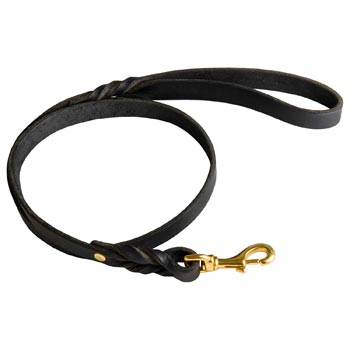 Best Training Newfoundland Leash with Braided Details on Opposite Sides