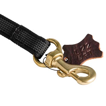 Strong Newfoundland Leash Nylon with Brass Snap Hook