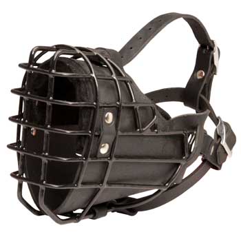 Winter Fully Wire Newfoundland Padded Muzzle Cage